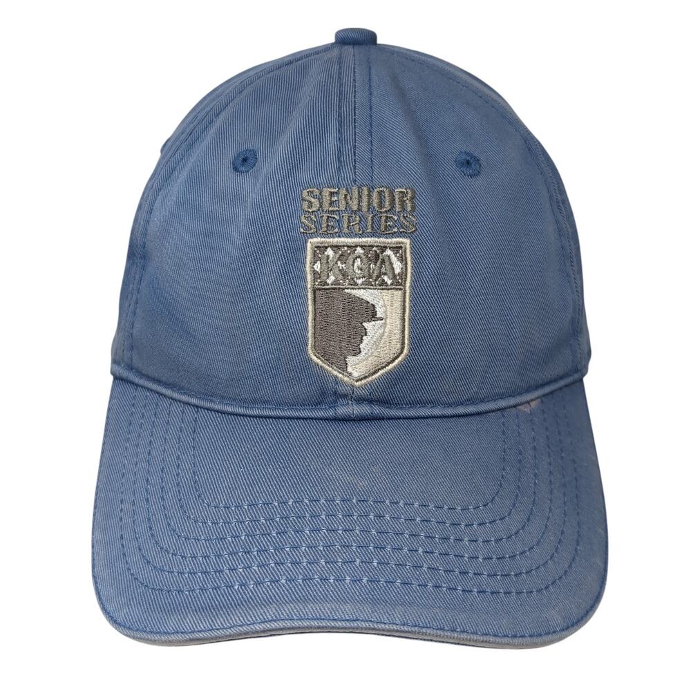 Senior Series KGA Slideback Baseball Cap Blue One Size Adjustable Embroidered